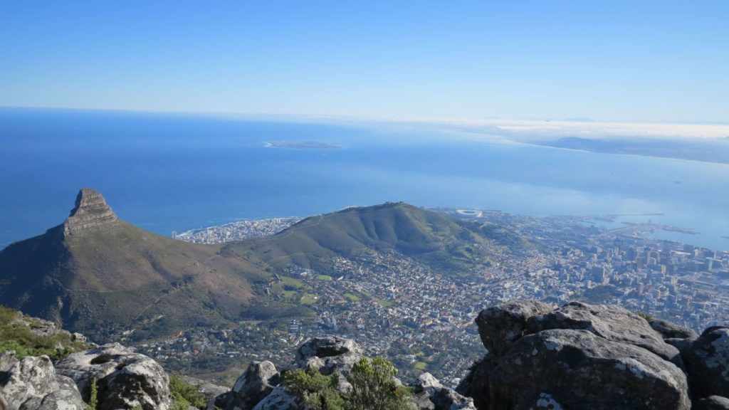 vue depuis Table Mountain