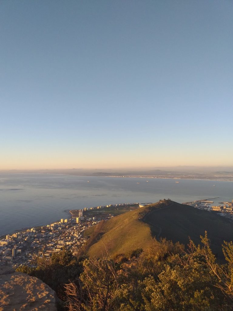 lion's head au coucher de soleil