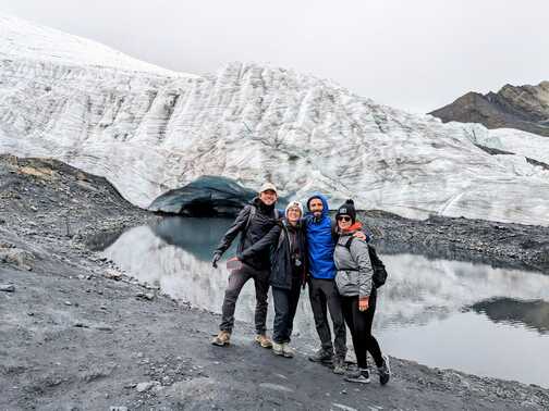 glacier pastoruri huaraz perou groupe
