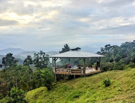 vue lieu ceremonie ayahuasca costa rica