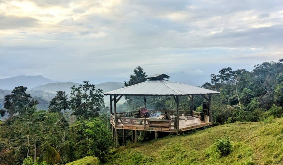 vue lieu ceremonie ayahuasca costa rica